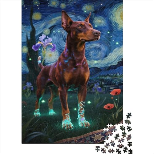 Doberman Pinscher Puzzle 1000 Teile Für Erwachsene Und Kinder Puzzlespiele Farbenfrohes Puzzle Geschenke Für Frauen Home Dekoration Doberman Pinscher Puzzle 1000 Teile Für Erwachsene Und Kinder Puzzlespiele Farbenfrohes Puzzle Geschenke Für Frauen Home Dekoration von KUANGYUH