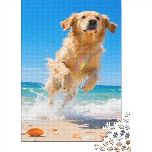 Goldener Retriever Puzzle 1000 Teile Für Erwachsene Und Kinder Puzzlespiele Farbenfrohes Puzzle-Geschenk Home Dekoration Goldener Retriever Puzzle 1000 Teile Für Erwachsene Und Kinder Puzzlespiele Farbenfrohes Puzzle-Geschenk Home Dekoration von KUANGYUH