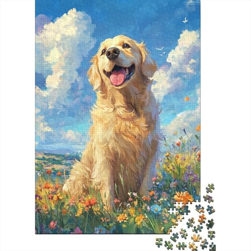 Goldener Retriever Puzzle 1000 Teile Für Erwachsene Und Kinder Puzzlespiele Herausforderung Spielzeug Geschenke Für Männe Home Dekoration Goldener Retriever Puzzle 1000 Teile Für Erwachsene Und Kinder Puzzlespiele Herausforderung Spielzeug Geschenke Für Männe Home Dekoration von KUANGYUH