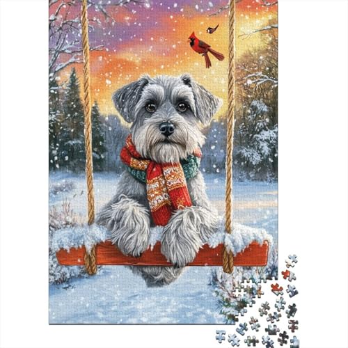 Schnauzer Puzzles 1000 Teile Erwachsene Puzzlespiele Farbenfrohes Puzzle Puzzle-Geschenk Home Dekoration Schnauzer Puzzles 1000 Teile Erwachsene Puzzlespiele Farbenfrohes Puzzle Puzzle-Geschenk Home Dekoration von KUANGYUH