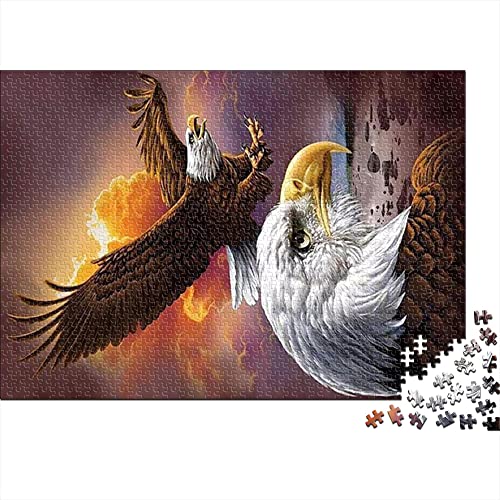 1000-Teile-Puzzle für Erwachsene, Puzzle, Spielzeug, Puzzlespiel, einzigartiges Heimdekoration und Geschenke, gemalter Adler, 38 x 26 cm 1000-Teile-Puzzle für Erwachsene, Puzzle, Spielzeug, Puzzlespiel, einzigartiges Heimdekoration und Geschenke, gemalter Adler, 38 x 26 cm von KUANGZEHUA