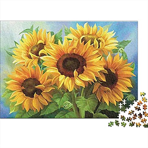 1000-Teile-Puzzle für Erwachsene Sonnenblume - Blumen | A787 Puzzle für Erwachsene und Jugendliche Puzzlespiel Artwork Puzzles DIY Geschenke für Erwachsene 38x26cm von KUANGZEHUA