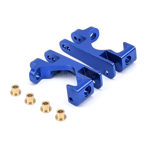 1 Set Aluminium Legierung Metall Upgrade Chassis Teile Kit for TRX Traxxas Slash 4x4 1/10 RC Auto LKW Teile Zubehör W001(Front C seat Blue) von KUENCE