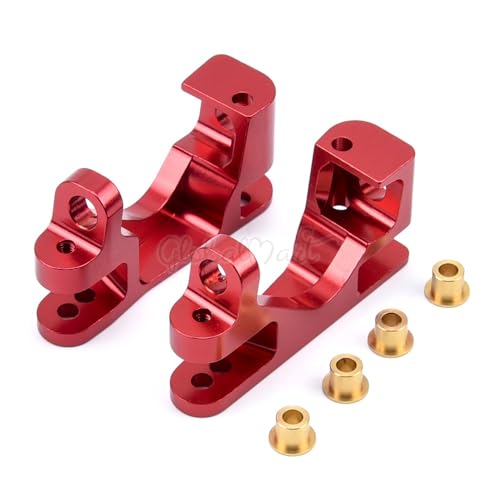 1 Set Aluminium Legierung Metall Upgrade Chassis Teile Kit for TRX Traxxas Slash 4x4 1/10 RC Auto LKW Teile Zubehör W001(Front C seat Red) von KUENCE