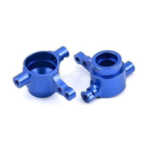 1 Set Aluminium Legierung Metall Upgrade Chassis Teile Kit for TRX Traxxas Slash 4x4 1/10 RC Auto LKW Teile Zubehör W001(Front Turn Blue) von KUENCE