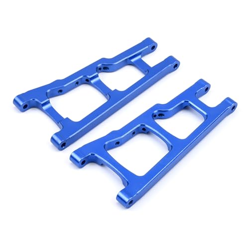 1 Set Aluminium Legierung Metall Upgrade Chassis Teile Kit for TRX Traxxas Slash 4x4 1/10 RC Auto LKW Teile Zubehör W001(Front arm Blue) von KUENCE