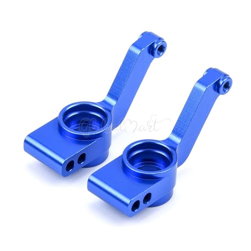 1 Set Aluminium Legierung Metall Upgrade Chassis Teile Kit for TRX Traxxas Slash 4x4 1/10 RC Auto LKW Teile Zubehör W001(Rear axle seat Blue) von KUENCE