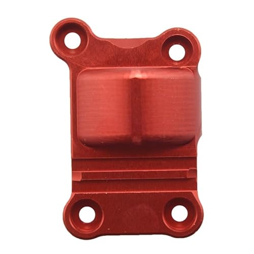 1:5 Aluminiumlegierung hintere Getriebeabdeckung for RC Crawler Autoteile 1/5 for TRAXXAS Xmaxx Monster Truck 6S 77076-4 8S 77086-4(Rood) von KUENCE