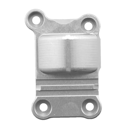 1:5 Aluminiumlegierung hintere Getriebeabdeckung for RC Crawler Autoteile 1/5 for TRAXXAS Xmaxx Monster Truck 6S 77076-4 8S 77086-4(Silver) von KUENCE