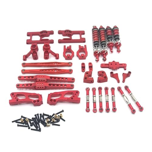 12428 Teile 12423 Upgrade Zubehör Feiyue FY03 Kit for Feiyue FY03 WLtoy 12428 12423 1/12 RC Buggy Auto Teile 13 Stück(Rood) von KUENCE