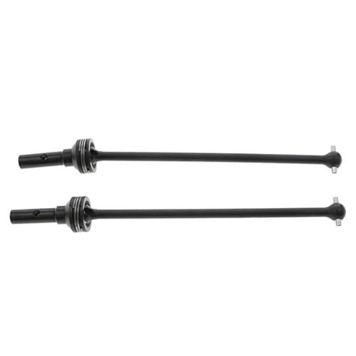 2 Stück mittlerer Kohlenstofflegierungsstahl vorne und hinten Universal-Antriebswelle CVD for 1/8 Traxxas Sledge RC Auto Upgrades Teile Zubehör(Zwart) von KUENCE