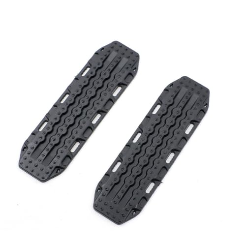 2 stücke Kunststoff Sand Leiter Recovery Rampen Bord 68 * 20 * 3mm for 1/24 RC Crawler Traxxas Axial SCX24 Klettern Auto Zubehör(Zwart) von KUENCE