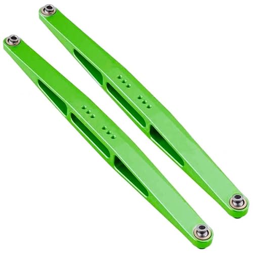 2Pcs Metall Hinten Längslenker Gestänge for Traxxas Unlimited Desert Racer UDR 1/7 RC Auto Upgrade Teile Zubehör(Green) von KUENCE