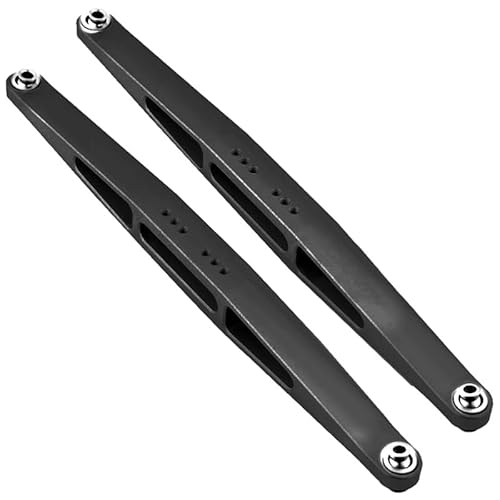 2Pcs Metall Hinten Längslenker Gestänge for Traxxas Unlimited Desert Racer UDR 1/7 RC Auto Upgrade Teile Zubehör(Zwart) von KUENCE