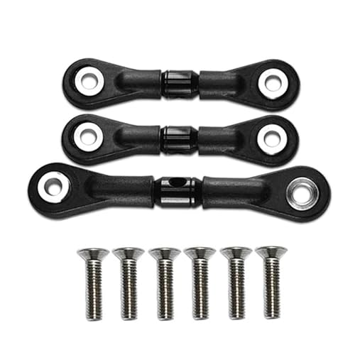 3pcs Lenkverbindungsstange Servo -Stange for Tamiya TT-02 TT-02T TT02 TT02T 1/10 RC Auto -Upgrade -Teilezubehör(Light Yellow) von KUENCE