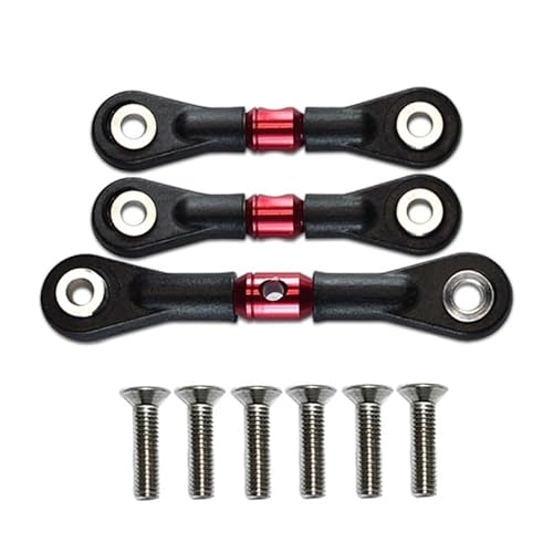 3pcs Lenkverbindungsstange Servo -Stange for Tamiya TT-02 TT-02T TT02 TT02T 1/10 RC Auto -Upgrade -Teilezubehör von KUENCE