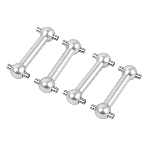 4 Stück Antriebswelle Hundeknochen Teil Fahrzeug 1:10 RC Auto Crawler Hobby Antriebswelle Upgrade for Tamiya TT02/TT02D/TT02S/TT-02(Silver) von KUENCE
