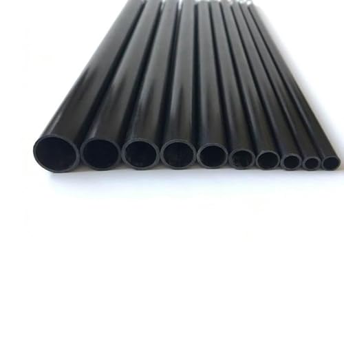 4 stücke 2-10mm/0,5 Meter Carbon Faser Hohl Rohr Hohe Qualität 2mm/2,5mm/3mm/4mm/5mm/6mm for DIY Kite/RC Modell Flugzeug Quadcopter(4mmX2mmx500mm) von KUENCE
