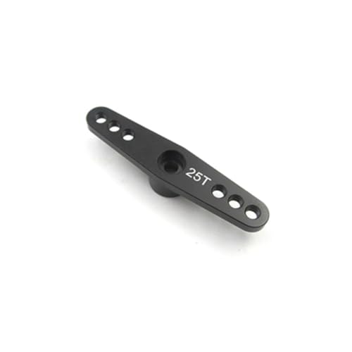 42mm 37mm 28mm 25T M3 Aluminium RC Servo Arm Horn Einzelarm/Dual Arm for Futaba Savox Xcore HL HSP HD Power RC Werkzeuge(42mm Black) von KUENCE