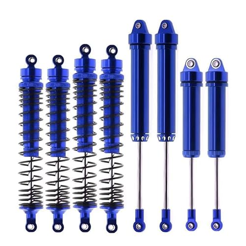 8 Stück Kompatibel mit for TRAXXAS 1/7 UDR Metall Stoßdämpfer vorne hinten 8460 8450 for 1/7 RC Car for TRAXXAS Unlimited Desert Racer(Blauw) von KUENCE