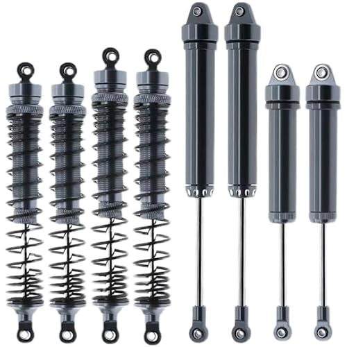 8 Stück Kompatibel mit for TRAXXAS 1/7 UDR Metall Stoßdämpfer vorne hinten 8460 8450 for 1/7 RC Car for TRAXXAS Unlimited Desert Racer(Light Grey) von KUENCE