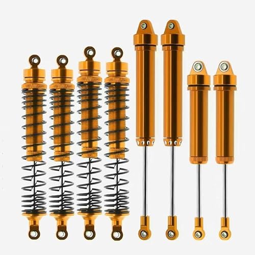 8 Stück Kompatibel mit for TRAXXAS 1/7 UDR Metall Stoßdämpfer vorne hinten 8460 8450 for 1/7 RC Car for TRAXXAS Unlimited Desert Racer(Yellow) von KUENCE