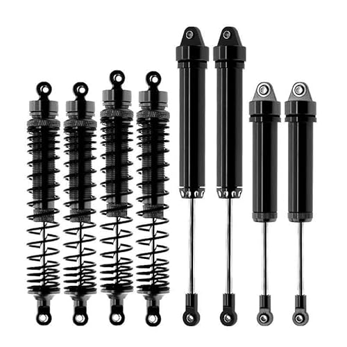 8 Stück Kompatibel mit for TRAXXAS 1/7 UDR Metall Stoßdämpfer vorne hinten 8460 8450 for 1/7 RC Car for TRAXXAS Unlimited Desert Racer(Zwart) von KUENCE
