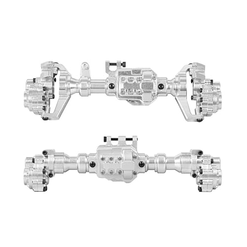 Aluminium vorne hinten TRX4. Portal Achsengehäuse for 1/10 Rc Crawler for TRAXXAS. TRX-4. Verteidiger G500 Bronco Sport Metal-Upgrade-Teile(Silver) von KUENCE