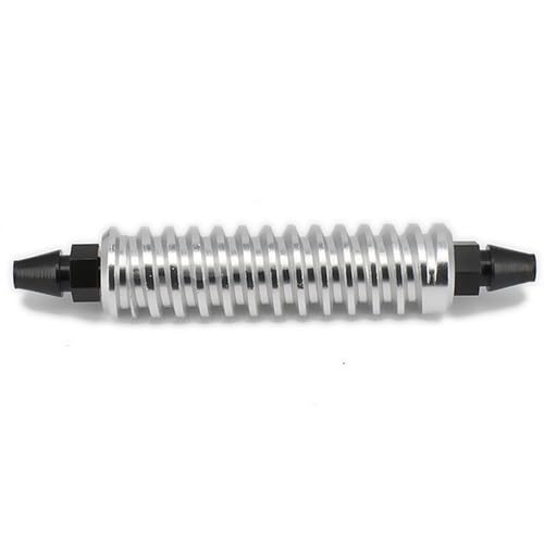 Aluminiumlegierung 1/10 1/8 Gegendruckkühler Glow Fuel Nitro Engine TD10009 RC Car for HSP Buggy Monster Truck Verbessertes Hop-Up(Silver) von KUENCE