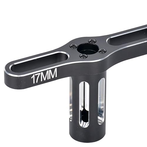 Aluminiumlegierung Metall 17 MM Rad Inbusschlüssel Werkzeug Sechskantmuttern Hülse RC Auto for 1/8 1/10 Off-Road RC Auto Monster Truck Crawler Reifen von KUENCE