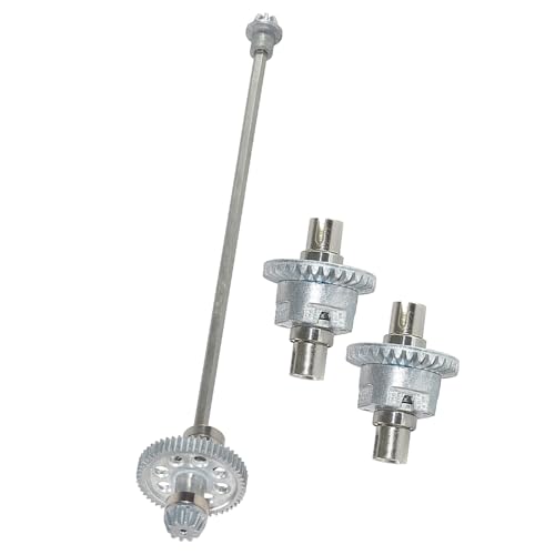 CNC-Metallantriebswelle & amp;Metall-Differenzialgetriebe passend for XINLEHONG 9125 1/10 RC Car High Monster Truck Teile(2pcs Diff 1pcs Shaft) von KUENCE