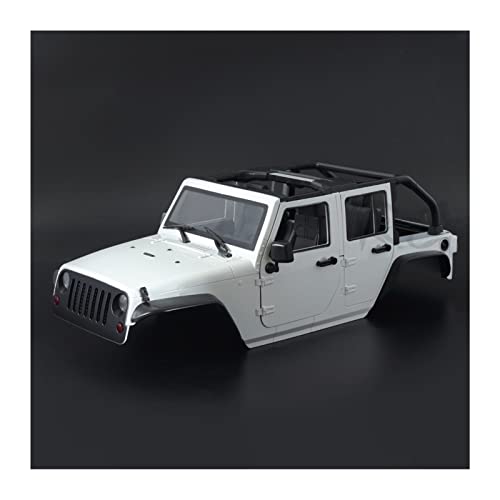 Hardbody 313mm Radbasis Wrangler Rubicon Cabrio Body Shell Kit for 1/10 Rc Crawler Auto for Axial. SCX10 90046 TRX4. Rote Katze Gen8.(White) von KUENCE