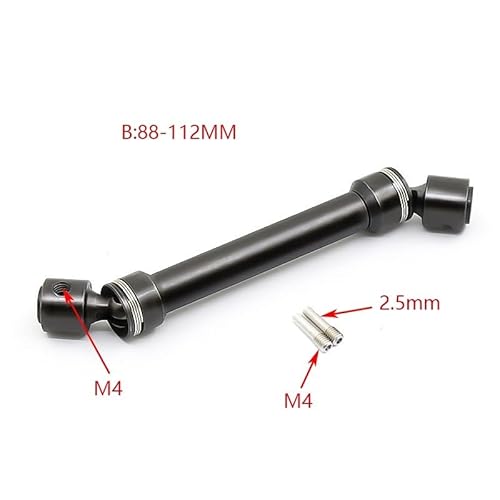 Hochleistungs-CVD-Antriebswelle aus Stahl 80-170 mm for 1/10 RC Crawler for Axial SCX10 90046 SCX10 III AXI03007 for TRAXXAS TRX4 TRX6 GEN8(88-112mm) von KUENCE