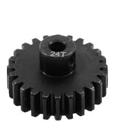 KUENCE 0,8M 32P 3,175mm 10-11-12-13-14-15T-16-17-18-19-20-21-22-23-24T 45# Ritzel aus gehärtetem Stahl for 1/10 RC-Car(24 T) von KUENCE