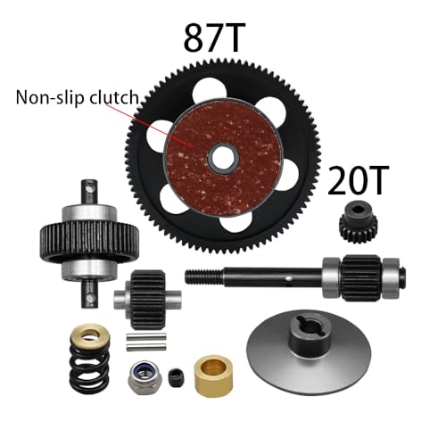 KUENCE 1/10 RC Auto Metall Getriebe Getriebe Montage Tranny mit geradem Getriebe for RC Crawler Auto Axial SCX10 D90(B) von KUENCE