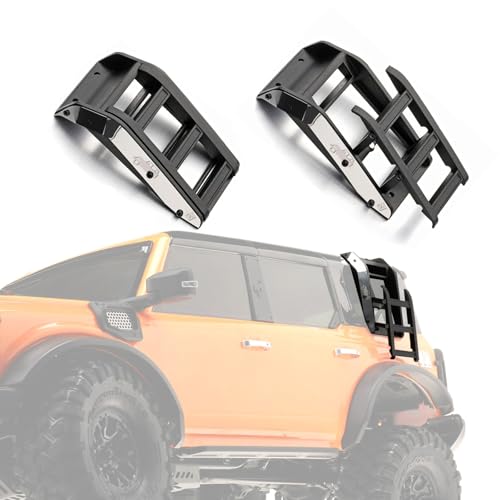 KUENCE 1/10 RC Autozubehör Einziehbare Leitertreppe for 2021 Bronco Defender AXIAL SCX10 III Treppenhaus RC Auto Upgrade von KUENCE