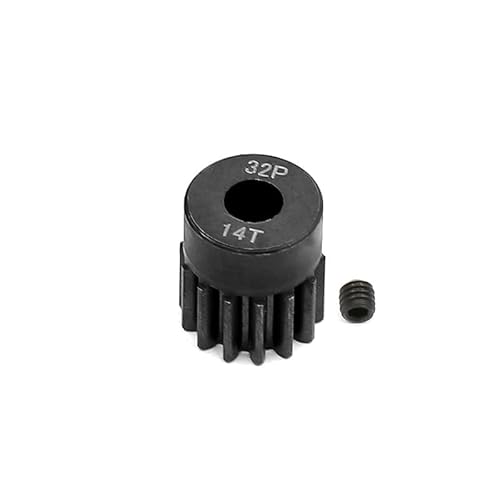 KUENCE 1 STÜCKE Metall Stahl 5mm M0.8 32P Motor Getriebe Ritzel 13T 14T 15T 16T 17T 18T 19T 20T 21T for 1/10 1/8 RC Autoteile SCX10 TRX4 ARRMA(17T) von KUENCE