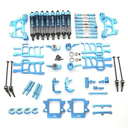 KUENCE 1 Satz komplettes Auto-Upgrade-Kit aus Aluminiumlegierung for HSP Infinity 1/10 großes Fußfahrzeug HSP 94108 94111(Bule) von KUENCE