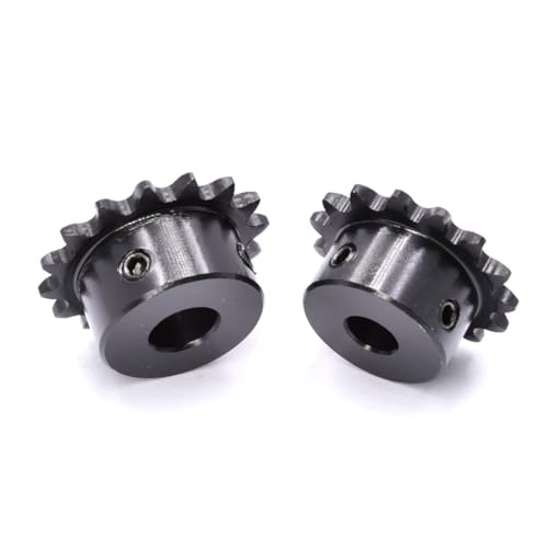 KUENCE 1 Stück 10–23 Zähne 04C Kettengetriebe 45# Stahl 6 mm–16 mm Bohrung Industriekettenrad Motorkettenantriebskettenrad(12 Teeth) von KUENCE