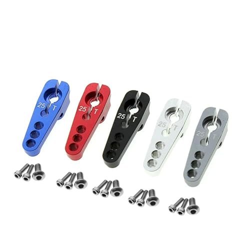 KUENCE 1:10 RC Car 25T Servoarm Lochabstand 12 16 20 mm Horn Upgrade Ersatzteil for 1/10 1/8 RC Crawler Servomotoren(Light Grey) von KUENCE