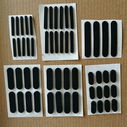 KUENCE 10 Stück rutschfeste, Selbstklebende Silikonkautschuk-Ovalmatte, Schrankausrüstung, Füße, Polster, Bodenschutz, Breite 3–10 mm(10x3x1.5mm) von KUENCE