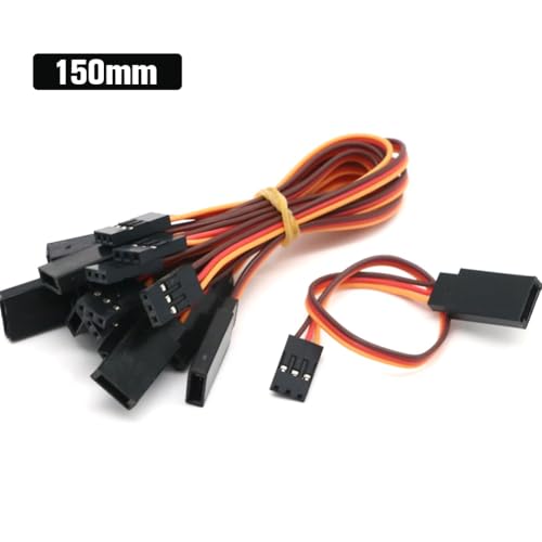 KUENCE 10 Teile/los 10 cm 15 cm 30 cm 50 cm 100 cm 150 cm 200 cm RC Servo Verlängerung Kabel Kabel Draht 150mm Blei JR Großhandel(15CM) von KUENCE