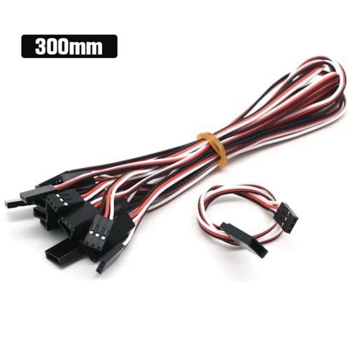 KUENCE 10 Teile/los 10 cm 15 cm 30 cm 50 cm 100 cm 150 cm 200 cm RC Servo Verlängerung Kabel Kabel Draht 150mm Blei JR Großhandel(30CM) von KUENCE