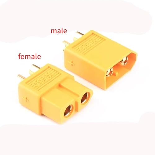KUENCE 10 stücke XT60 XT-60 XT30 XT90 EC3 T-stecker Rundstecker Männlich Weiblich stecker for RC Auto Boot Flugzeug Lipo Batterie(5 Pairs T-Plug) von KUENCE