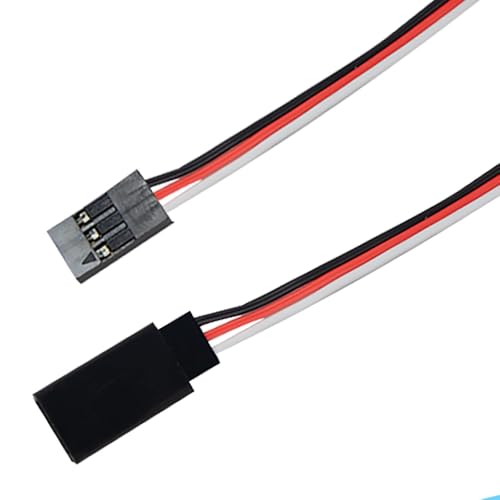 KUENCE 100 mm 150 mm 200 mm 300 mm 500 mm Servokabel-Verlängerungs-Y-Verlängerungskabel for RC Futaba JR Stecker auf Buchse 15 cm 30 cm 50 cm(100mm) von KUENCE