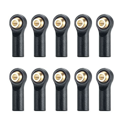 KUENCE 10PCS Kunststoff M2 Linkage Rod End Ball Head Joint Adapter Auto Crawler Boot Flugzeug Hubschrauber Modell(Type A) von KUENCE