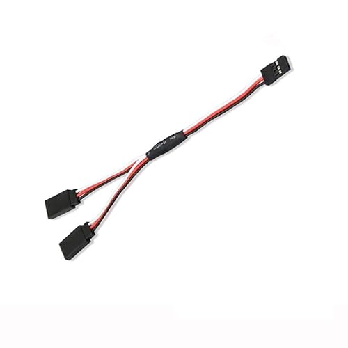 KUENCE 1PCS 15/30/50cm 1to1 1to 2 1 zu 3 1 zu 4 RC Servo verlängerung Draht Kabel for Futaba JR Männlich zu Weiblich RC Modell(1to2 15CM) von KUENCE