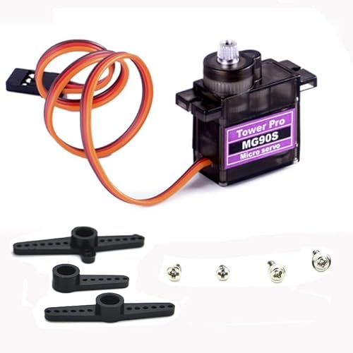KUENCE 2/4/5/10/20 Stück MG90S Alle Metallgetriebe 9g Servo SG90 Verbesserte Version for Rc Hubschrauber Flugzeug Boot Auto MG90 9G Trex 450 RC Roboter(All Metal 2pcs) von KUENCE