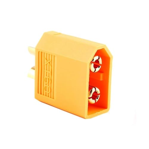 KUENCE 2/5/10PCS XT30 XT60 XT-60 XT90 T Stecker Männlich Weiblich Kugel Anschlüsse Stecker for RC Boot Auto Flugzeug Lipo Batterie Quadcopter(5 pcs XT60 Male) von KUENCE