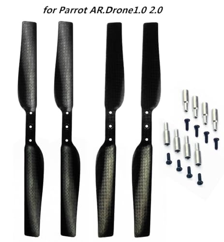 KUENCE 2 Paar 5042 Haupt-3-Blade-Propeller-Rotor-Kohlefaser-Requisiten for Papagei BBOP Drone 3.0 8088 8x8.8 for Papagei AR. DRONE1.0 2.0.(1 Pair 5042) von KUENCE